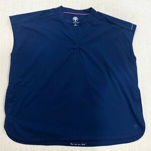 Healing Hands Purple Label Women's Journey Mandarin Collar Boxy Scrub Top